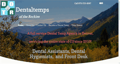 Desktop Screenshot of dentaltempsoftherockies.com